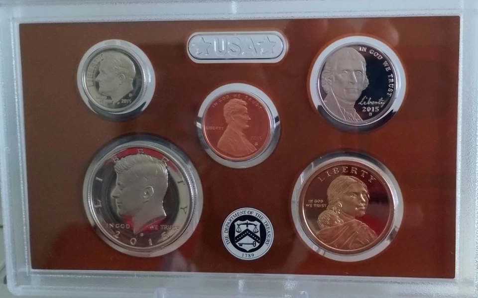 2015 S U.S. PROOF MINT SET UNCIRCULATED OGP COA 4 COINS. - Image 2 of 4