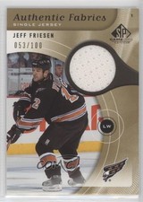 2005 SP Game Used Edition Authentic Fabrics Gold 53/100 Jeff Friesen #AF-JF 9u7