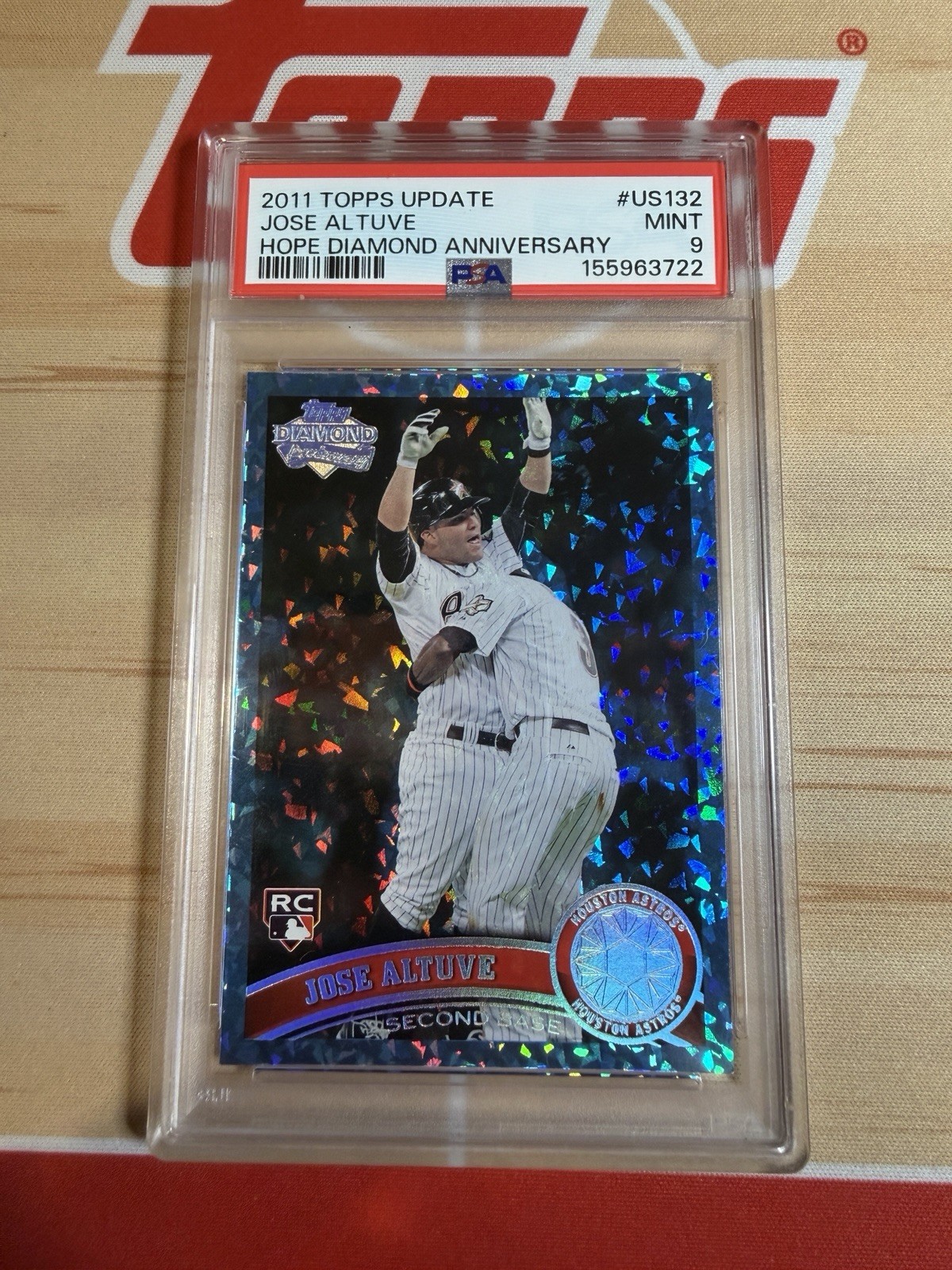 2011 Topps Update - Jose Altuve Hope Diamond Anniversary /60 PSA 9 RARE (RC)