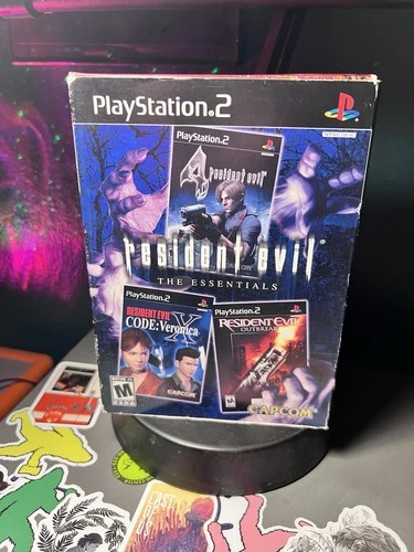 Resident Evil: The Essentials (PlayStation 2 PS2) Outbreak Code Veronica X RE4