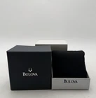 Genuine Bulova Watch Box Case Black Display Gift Storage Pillow Original