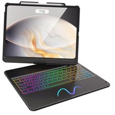 Touch Keyboard Case for iPad Air 13 inch M3 2025/M2 2024 and iPad Pro Black