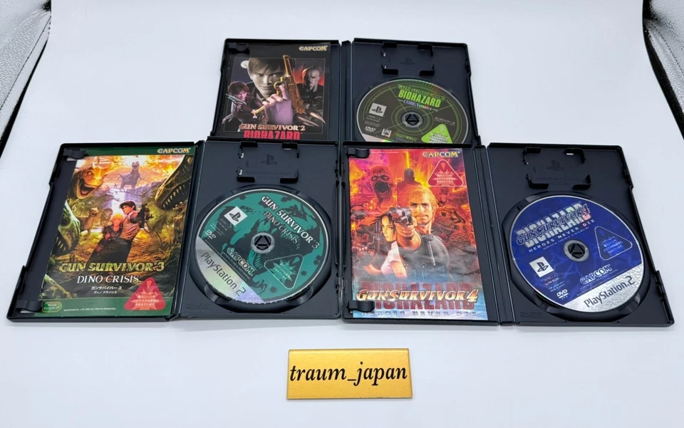 Gun Survivor 2 & 3 & 4 Resident Evil Dino Crisis set PS2 PlayStation2 Tested - Image 3 of 4