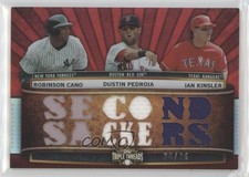 2011 Topps Triple Threads Relic Combos 26/36 Robinson Cano Dustin Pedroia q9p
