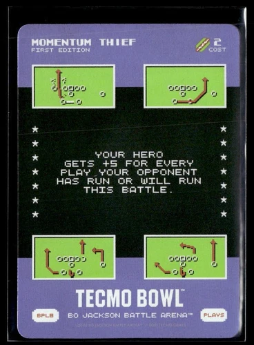 2026 Battle Arena Tecmo Bowl Bonus Play BPL8 FIRST EDITION Momentum Thief RARE