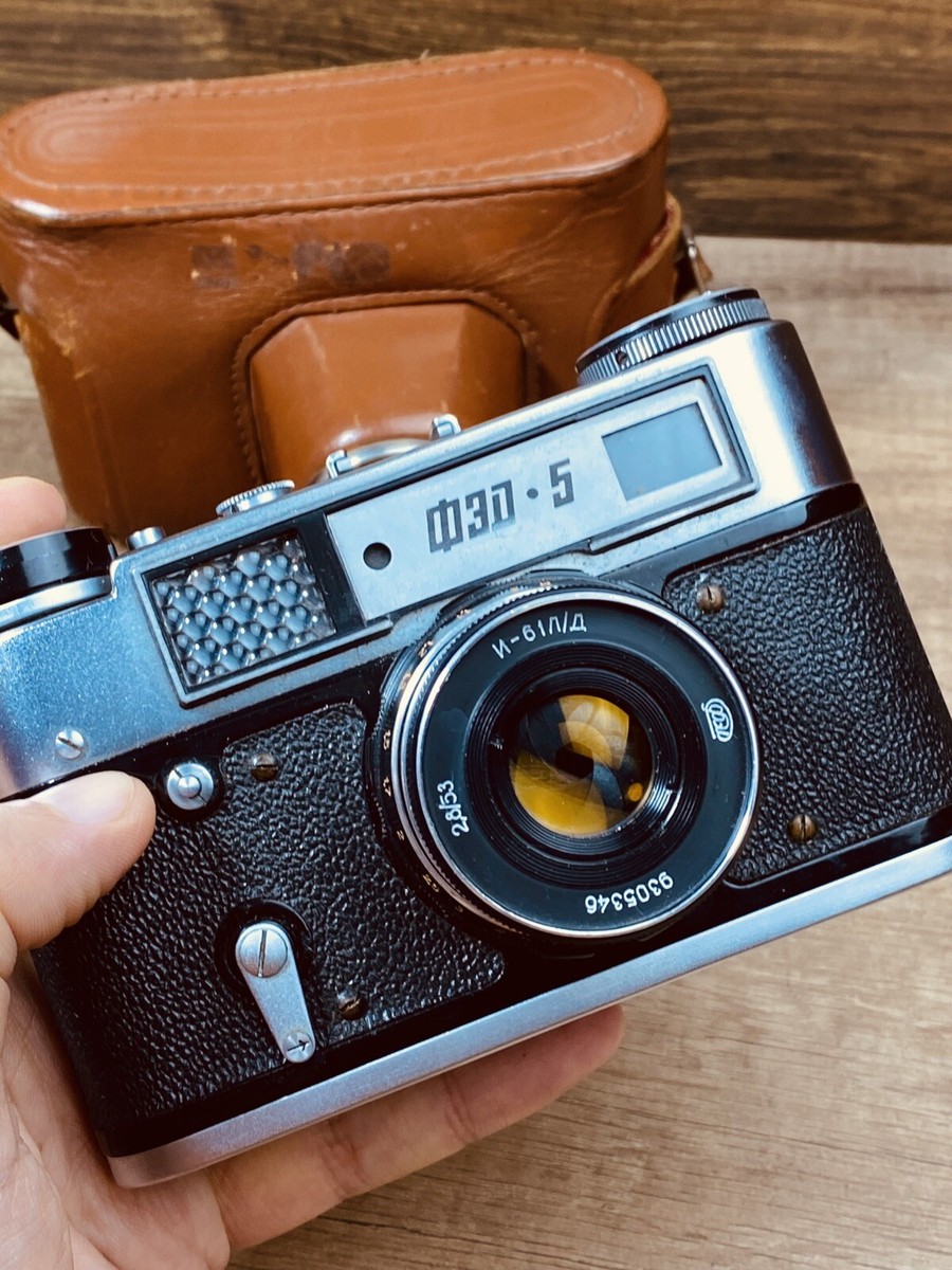 Camera FED-5 USSR. 1980 35mm Rangefinder Camera FED I-61 L/D #7368