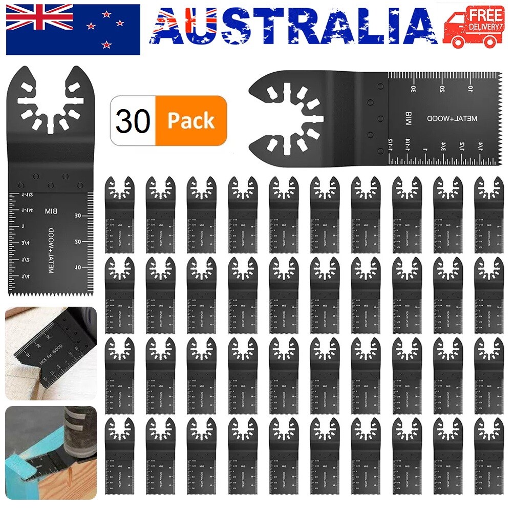 30PCS Oscillating Multi Tool Blade Saw Blades Wood Metal Cutter For Dewalt Fein