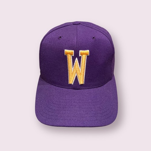 Vintage 90er Top of the World Washington Huskies Mütze Kappe Snapback lila bestickt