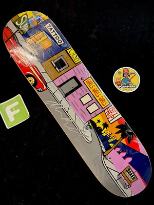 SUPER RARE SIGNED Andrew Reynolds Stick O Rama Baker Skateboard Deck VINTAGE