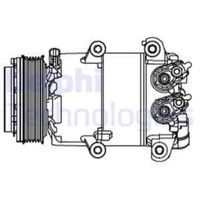 Delphi Kompressor Klimaanlage Passend FüR Ford Fiesta VI B-Max JK