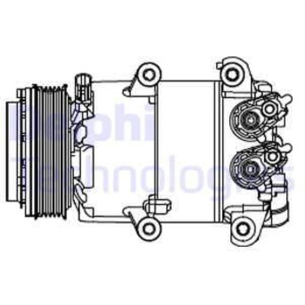 Delphi Kompressor Klimaanlage Passend FüR Ford Fiesta VI B-Max JK-image