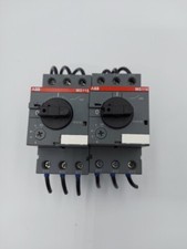  2 UNITS ABB MS116-12 ISAM250000R1012 MANUAL MOTOR STARTER