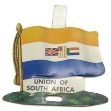 Union of South Africa Flag Metal Tab Pin Button