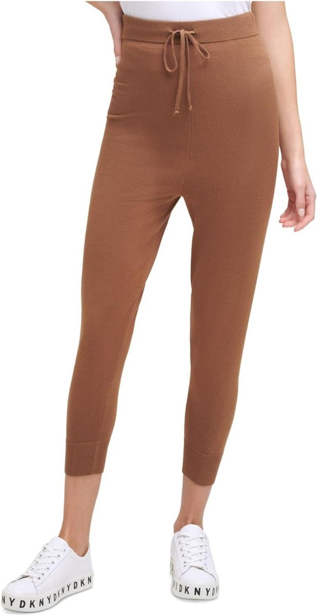 DKNY Womens Knit Drawstring Jogger Pants P1HQADA4 L XL