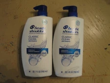 2x Head and Shoulders Classic Clean Anti Dandruff Shampoo 32 Oz #N52