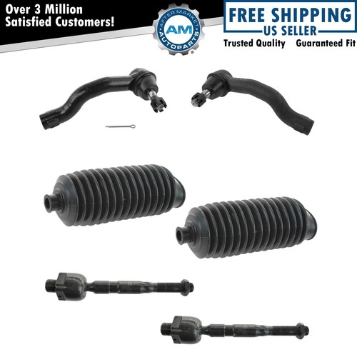 Tie Rod End Front Inner Outer LH RH w/ Rack Boot for Pathfinder