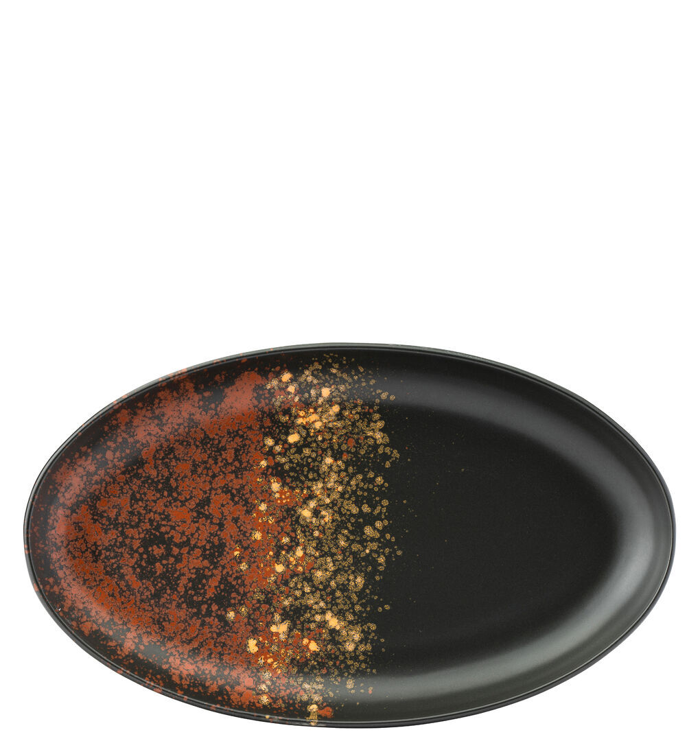 Oxy Porcelain Oval Plate Set For Desserts Dinner Serving 12"" (30Cm) Pack Of 6