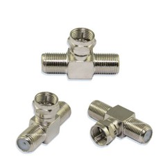 2 Stück Sat Splitter T-Stück (1x F-Stecker ...