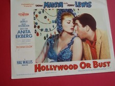 DEAN MARTIN & JERRY LEWIS   original 1956 LOBBY CARD         HOLLYWOOD OR BUST