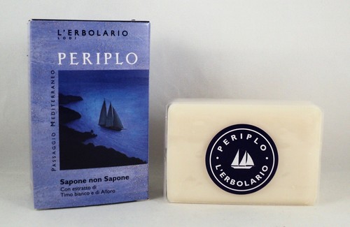L'ERBOLARIO Sapone non sapone profumo PERIPLO 100g uomo viso corpo timo  alloro | eBay