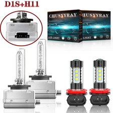 D1sh11 6000k Led Hid Headlight Fog Lights 4x Bulbs Combo Kit Free Return D1sh11 6000k Led Hid Headlight Fog Lights 4x Bulbs Combo Kit Free Return