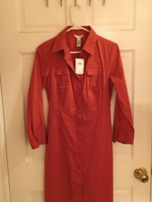 Banana Republic shirt dress NWT orange dress