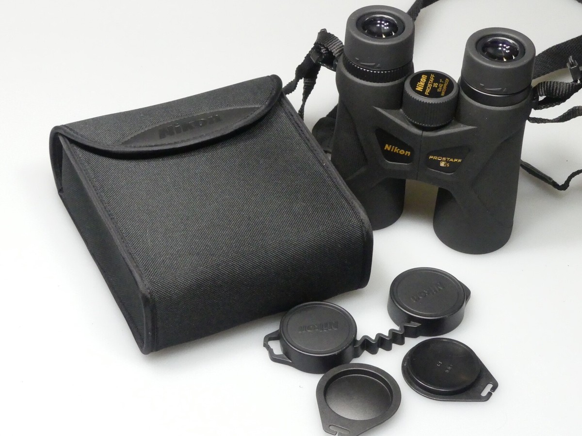 Nikon Prostaff 3S 10x42 Binocular Black MINT W/CAPS, STRAP AND CASE
