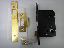 LATCH LOCK BRITON BS 'X' TENSION  POLISHED BRASS - NEW