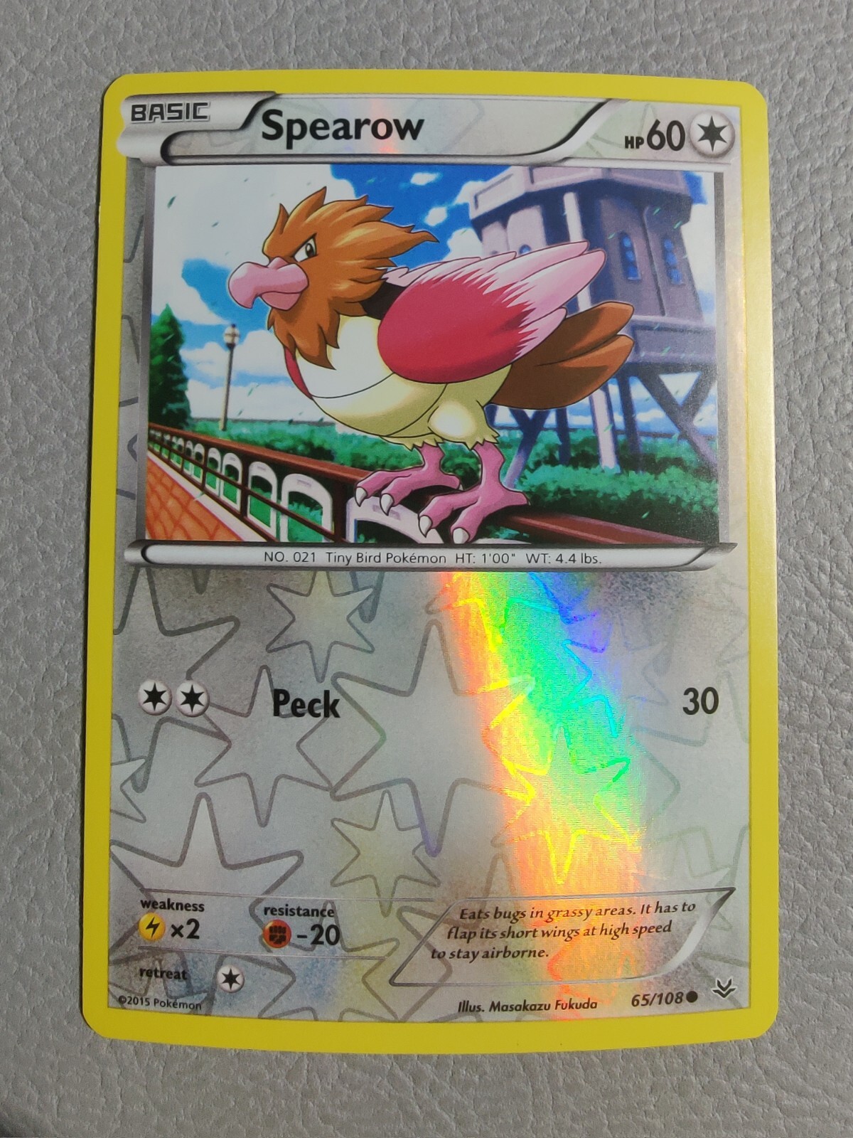 Spearow Reverse Holo | NM/M | XY Roaring Skies 65/108 | Pokemon