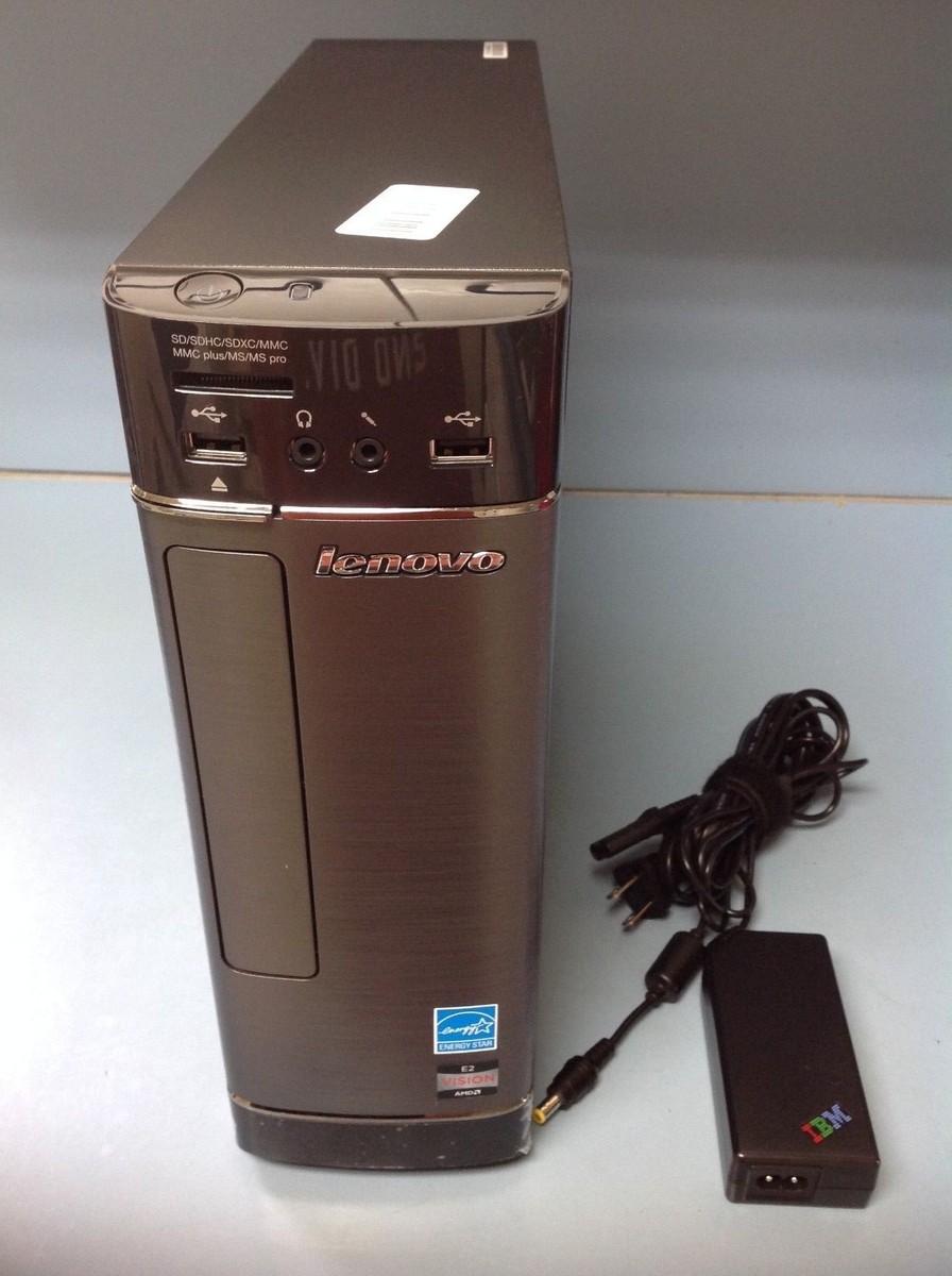 Lenovo IdeaCentre Slim H505S Desktop PC w/ power adapter & Dell 