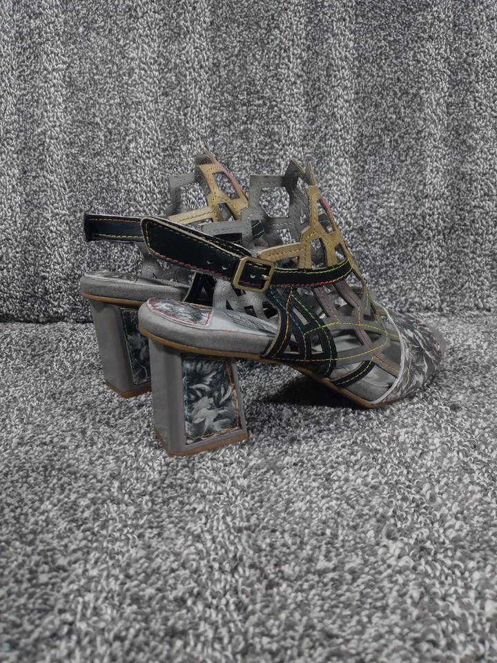 L'artiste Spring Step Leather Sandals Jive Sz 40 Artisan Platform Sanstar Shoes  - Image 4 of 4