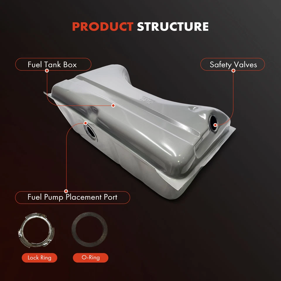 Tanque de combustible de 18 galones con junta tórica para Dodge Dart Plymouth Barracuda Valiant 64-66 Foto 2 de 4