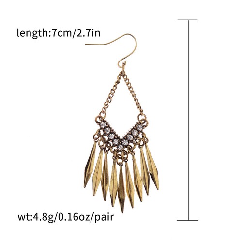 Pendientes colgantes/redondos étnicos redondos multicolor estilo bohemio vintage para mujer - Imagen 62 de 85