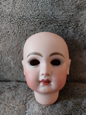 Reproduction Tête De Poupée Ancienne Jumeau - Porcelaine Bisque 13cm - France