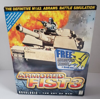 Armored Fist 3 PC CD-ROM Video Game NovaLogic Big Box Computer Game L- NEW