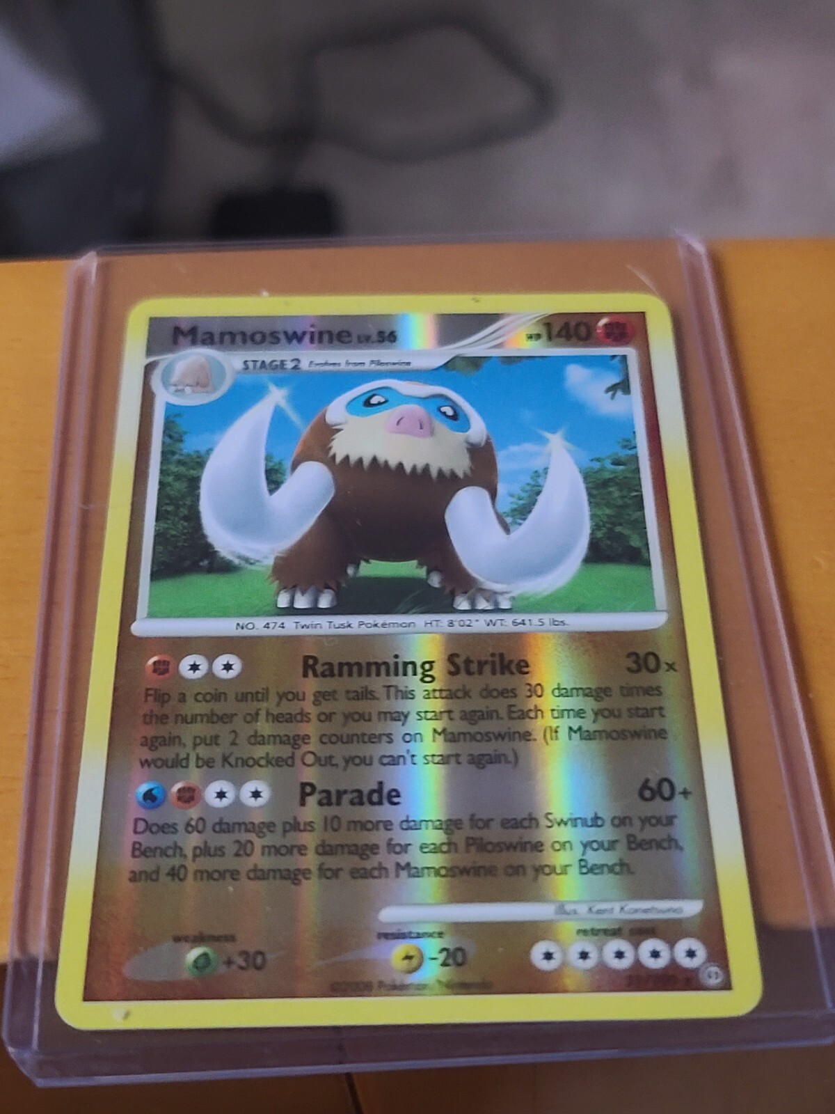 Mamoswine 21/100 Stormfront Reverse Holo Pokemon Card Rare