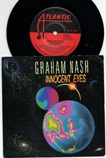 GRAHAM NASH - INNOCENT EYES  Very rare  1986 Aussie 7" P/S Single Release! EX