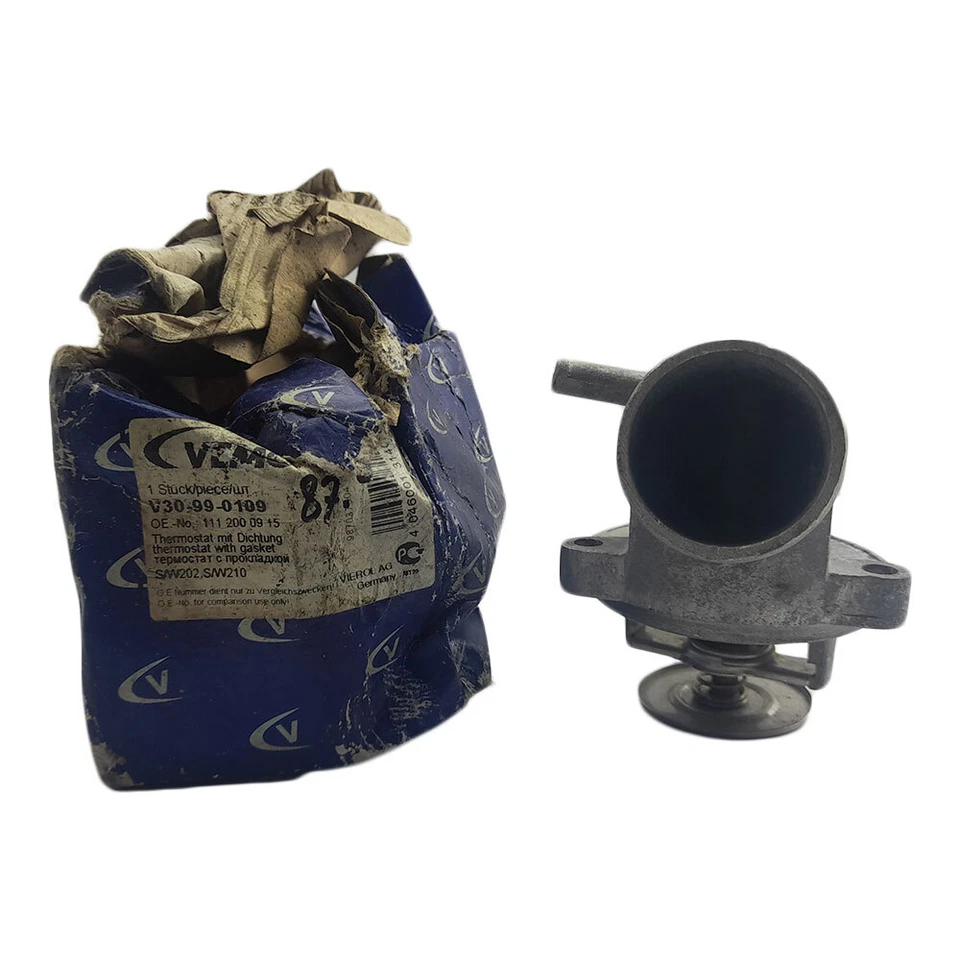 Carcasa termostato mercedes-benz w202 w210 v30-99-0109 111 200 09 15 Foto 2 de 4