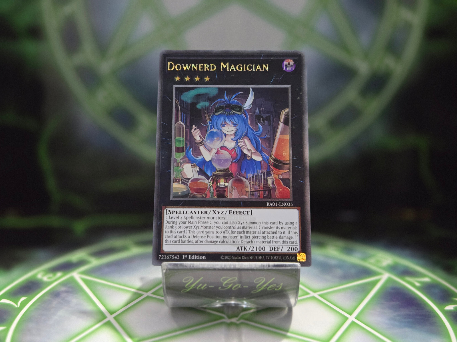 RA01-EN035 Downerd Magician Quarter Century Secret Rare 1st Edition YuGiOh Card