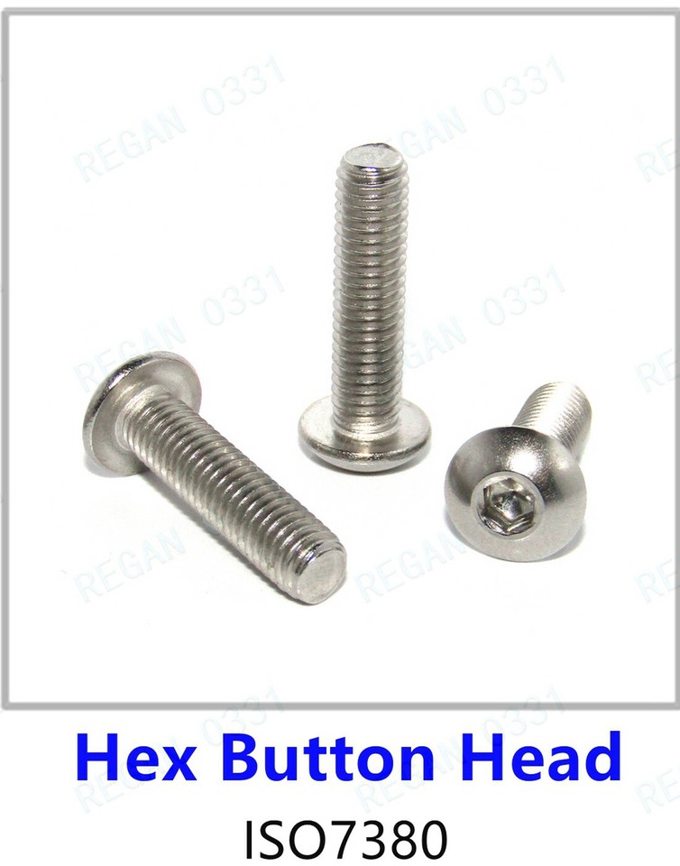 M4 Allen Hex Socket Cap Head,Button Head,Sunk Head Screws Bolt, Washer