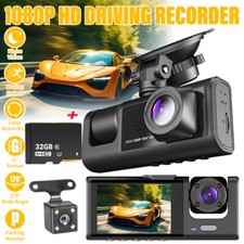 Dash Cam 3 lenses Camara De Seguridad Para Carro Auto Delantero/Trasero/Interior