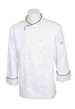 Mercer Culinary Renaissance Men's White Long Sleeve Chef Jacket - XXL