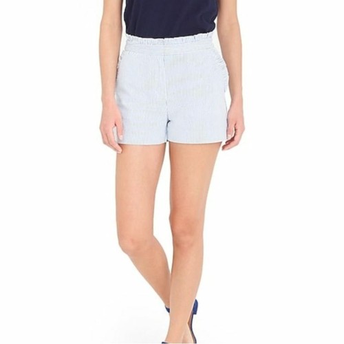 J. Crew Womens 8 Light Blue Seersucker 
