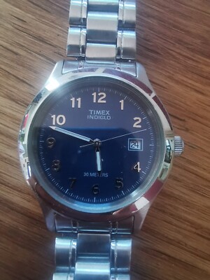 Timex Date Indiglo Armbanduhr Quarz P1608