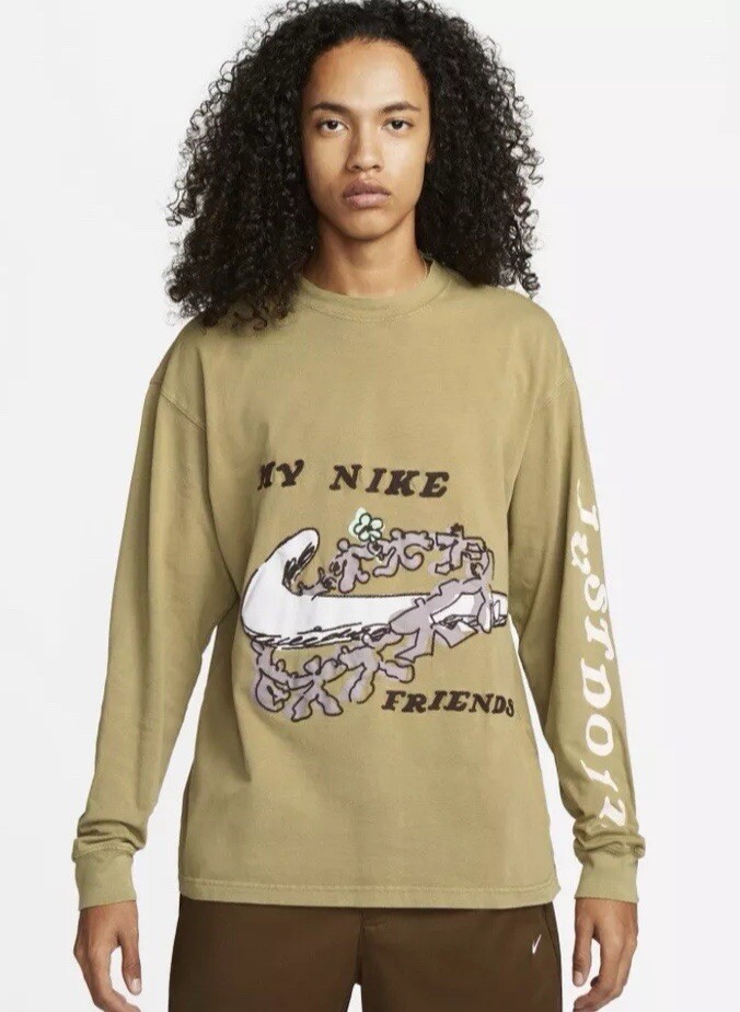 Nike Sportswear “My Friends” Long Sleeve Shirt Driftwood