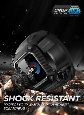 #ad #ad For Fitbit Versa 4 3 For Fitbit Sense 2 1 SUPCASE Wristband Case Durable Cover $17.87