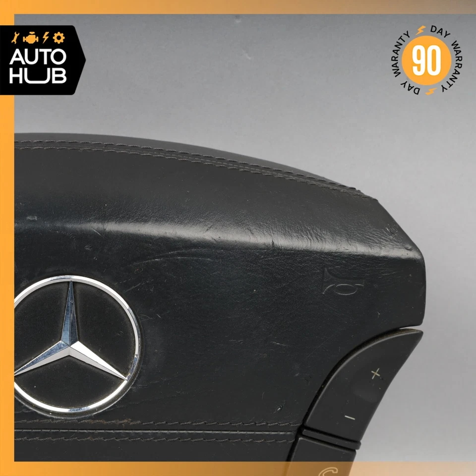 00-06 Mercedes W220 S600 CL600 S65 AMG Volante Airbag Negro OEM Foto 2 de 4