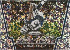 2020 Panini Prizm Michael Gallup Silver Prizm SP Dallas Cowboys