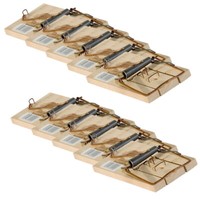 Mausefalle Luna Schlagfalle Holz Sparpack 10 StüCk