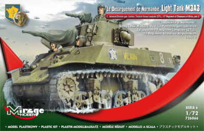 MIRAGE 726066 1:72 Light Tank M3A3 - 2nd Armored Div. gen. Leclerc 